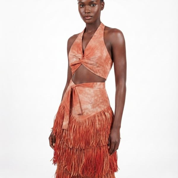 Cindy two piece tie &dye skirt and top