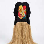 LORA art and raffia kaftans